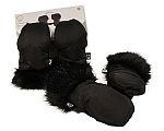 Wholesale Stroller/ Pram Gloves with Fur Trim and Magnets