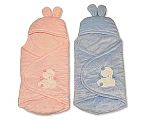 Wholesale Swaddle Bag with Hood - Star Embossed