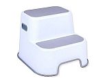 Dual Height Toddler Step Stool - Grey