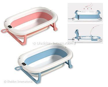 Foldable Baby Bathtub with Thermometer - Wholesale