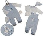 Baby Boys Quilted 2 pcs Set with Hat - Polar Bear/ Penguin