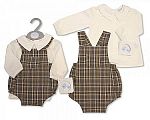 Wholesale Boys 2 pcs Tartan Romper Set