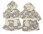 Baby Hooded Bathrobe - Teddy