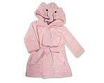Baby Hooded Bathrobe - Elephant - Pink