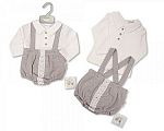 Baby 2 pcs Short Dungaree Set with Lace