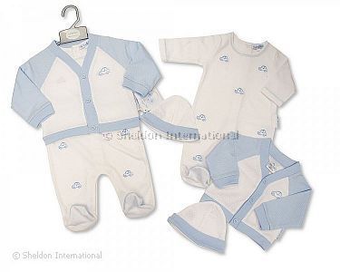 Baby Boys 2 pcs Set with Hat - Cars - Wholesale