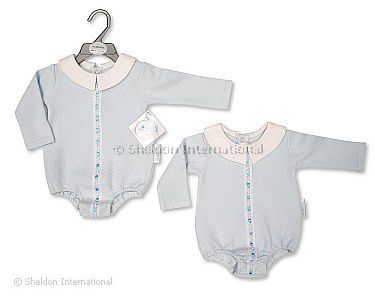 Baby Boys Romper with Lace - Wholesale