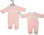Baby Girls All in One with Smocking and Bows - Princess