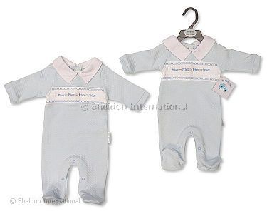 Baby Boys All in One with Smocking - Prince - Wholesale