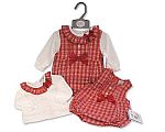Baby Girls 2 pcs Short Romper Set with Bows