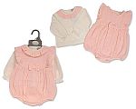 Wholesale Girls 2 pcs Romper Set with Bow - Pink