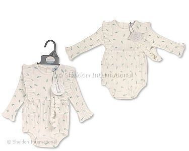 Baby Girls Long Sleeved Romper with Headband - Wholesale