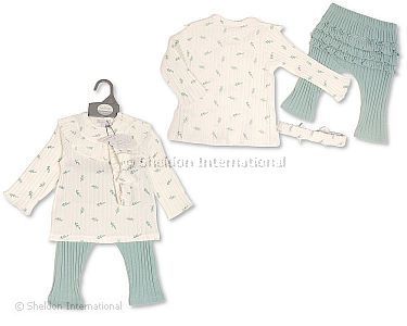 Baby Girls 2 pcs Legging Set with Headband - Wholesale