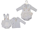 Baby Boys 2 pcs Short Dungaree Set