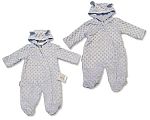 Baby Boys Hooded All-In-One with Ears
