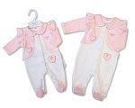 Baby Girls All-In-One with Faux Waistcoat - Cuddle Me
