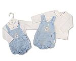 Wholesale Boys 2 pcs Short Dungaree Set - Snowballs