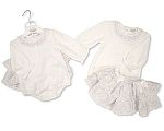 Wholesale Girls Jacquard Skirt/Bodysuit Set with Bows