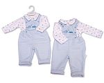 Wholesale Boys 2 pcs Dungaree Set - Car and Teddy