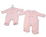 Baby Girls All in One with Lace and Bows - Hearts