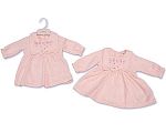 Baby Girls  Dress with Bib Front - Leaves and Hearts