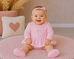 Wholesale Girls Dress with Panties and Diamante Applique