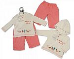Baby Girls 2 pcs Hooded Set - Petal