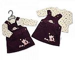 Baby Girls Dungaree Set - Woodland