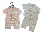 Wholesale Cotton 2 pcs Romper - Scruffy Bear