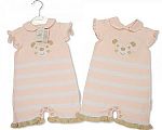 Wholesale Girls Knitted Cotton Romper - Teddy