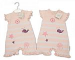 Wholesale Girls Knitted Cotton Romper - Sailor