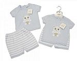 Wholesale Boys Knitted Cotton 2 pcs Set - Panda