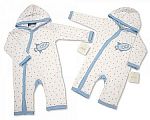 Wholesale Boys Hooded All in One with Crochet Embroidery