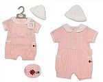 Wholesale Girls Romper with Hat - Ladybird