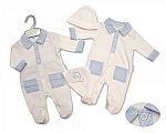 Wholesale Boys Gingham All in One with Pockets and Hat