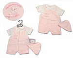 Baby Girls Faux 2 Pieces Set with Hat - Panda