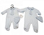 Wholesale Boys All-In-One with Tie and Hat - Stripes