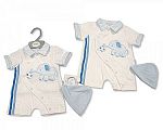 Baby Boys Romper with Hat - Elephant