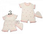Wholesale Girls Romper with Hat - Little Petal