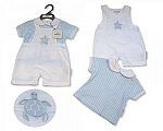 Wholesale Boys 2 pcs Dungaree Set - Little Swimmer