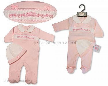Baby Girls All in One with Hat - Crown - Wholesale
