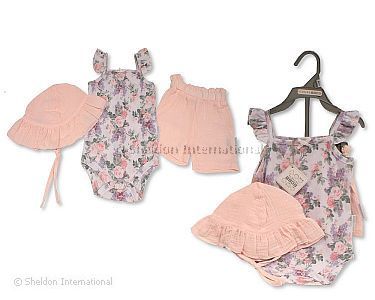 Baby Girls 3 Pieces Set - Wholesale