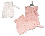 Baby Girls Lace Romper with Headband