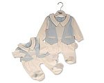 Baby Boys All in One with Faux Waistcoat