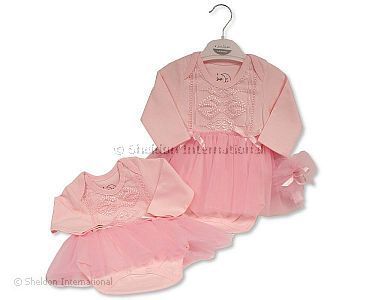 Baby Girls Lace Tutu Long Sleeved Bodyvest - Wholesale