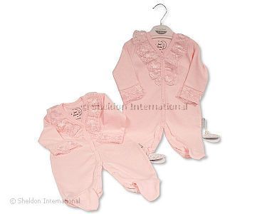 Baby Girls All in One with Lace - Wholesale