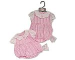 Wholesale Girls Striped Romper - Bunny