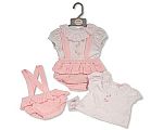Baby Girls 2 pcs Set with Embroidery - Flowers