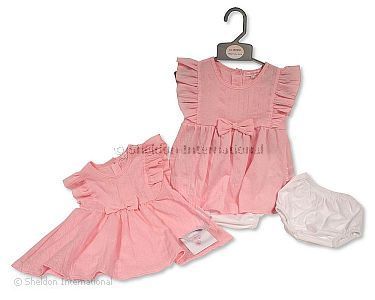 Baby Girls Dress with Bow - Wholesale