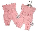 Baby Girls Long Romper with Bows